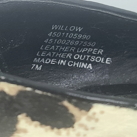 White house black market willow leapard print wedge size 7 - Picture 2 of 9